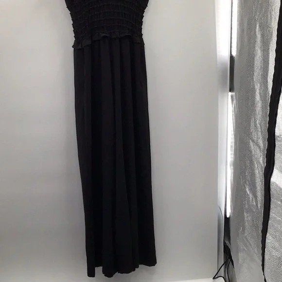 Max Studio Black Ruched Ruffled  romper - Picture 9 of 10